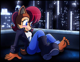 Street Crime Fighter Alicia: Rooftop Aftermath