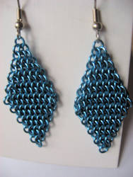 Euro 4in1 blue earrings