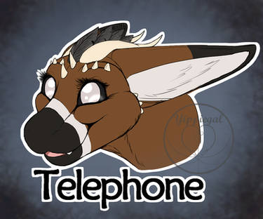 Telephone badge
