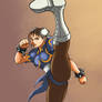 Chun Li Kicking High