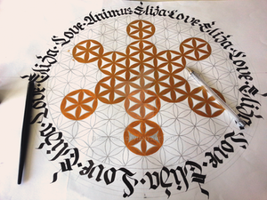 Flower of life - Eliza, Love , Animus Calligraphy