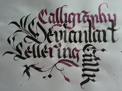 Deviantart Calligraphy Practice Fun