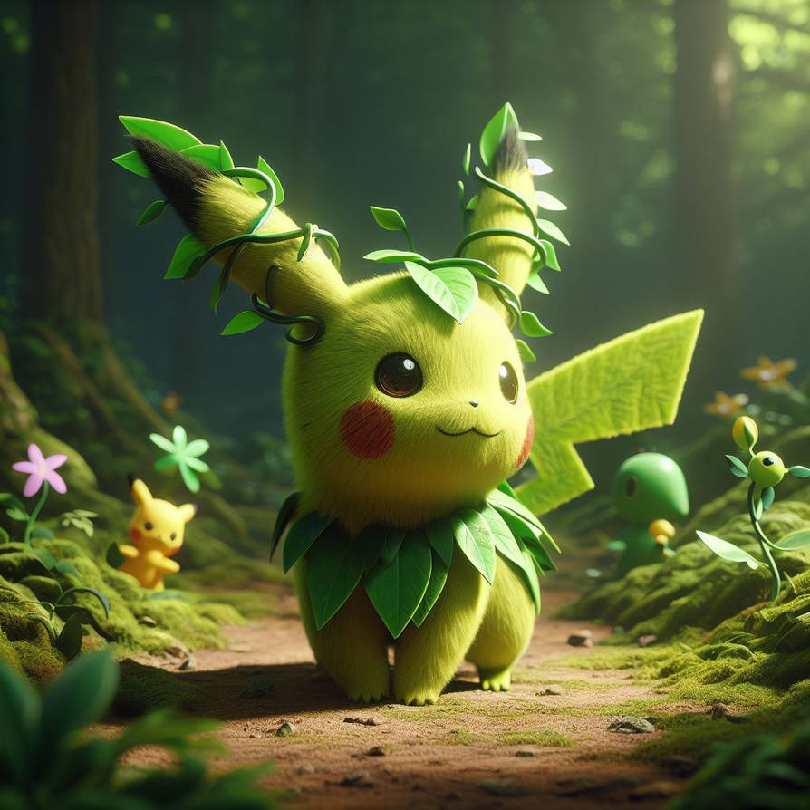 Pickachu Types The Grass tipe Pikachu by CinderTayla on DeviantArt