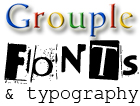 Fonts and Typography Grouple by pantheon9000