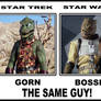 Bossk and the Gorn  are the same guy!!!