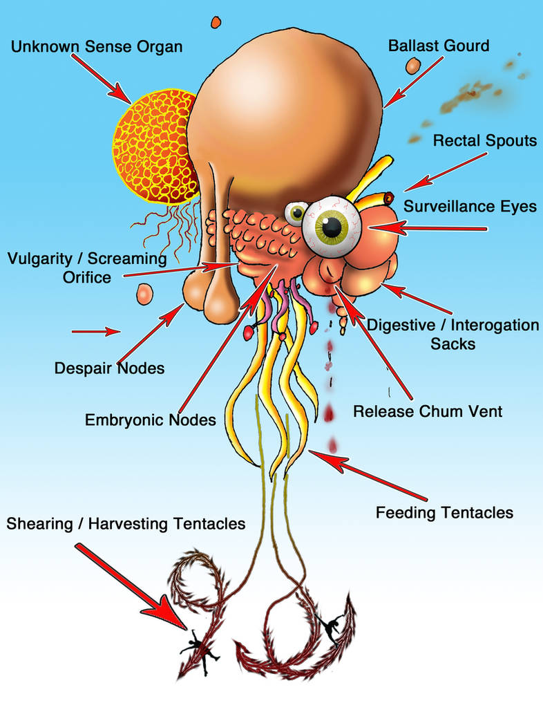 Anatomy Of Flying Polyp by JohnFarallo on DeviantArt