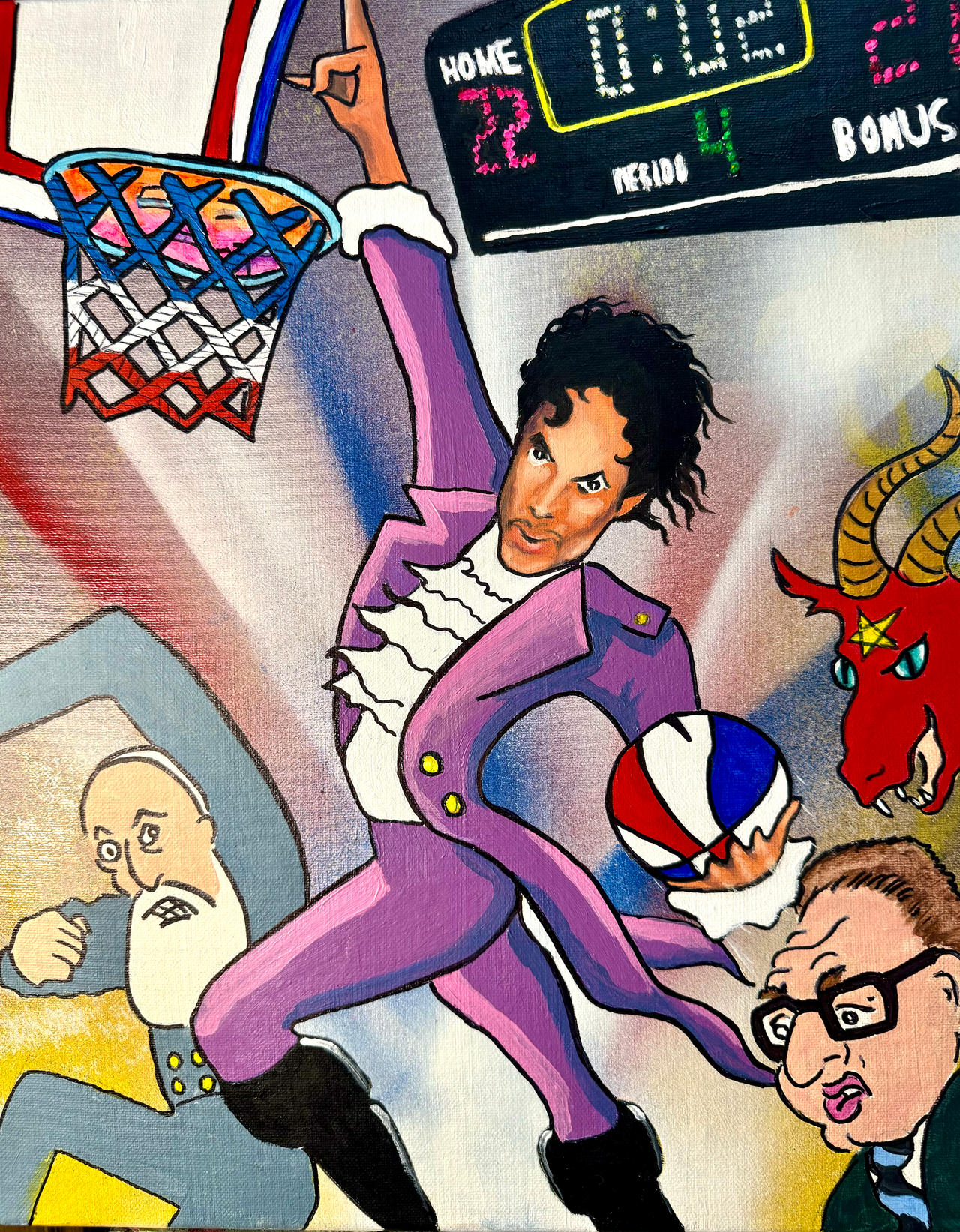 Prince beats jerks at basketball