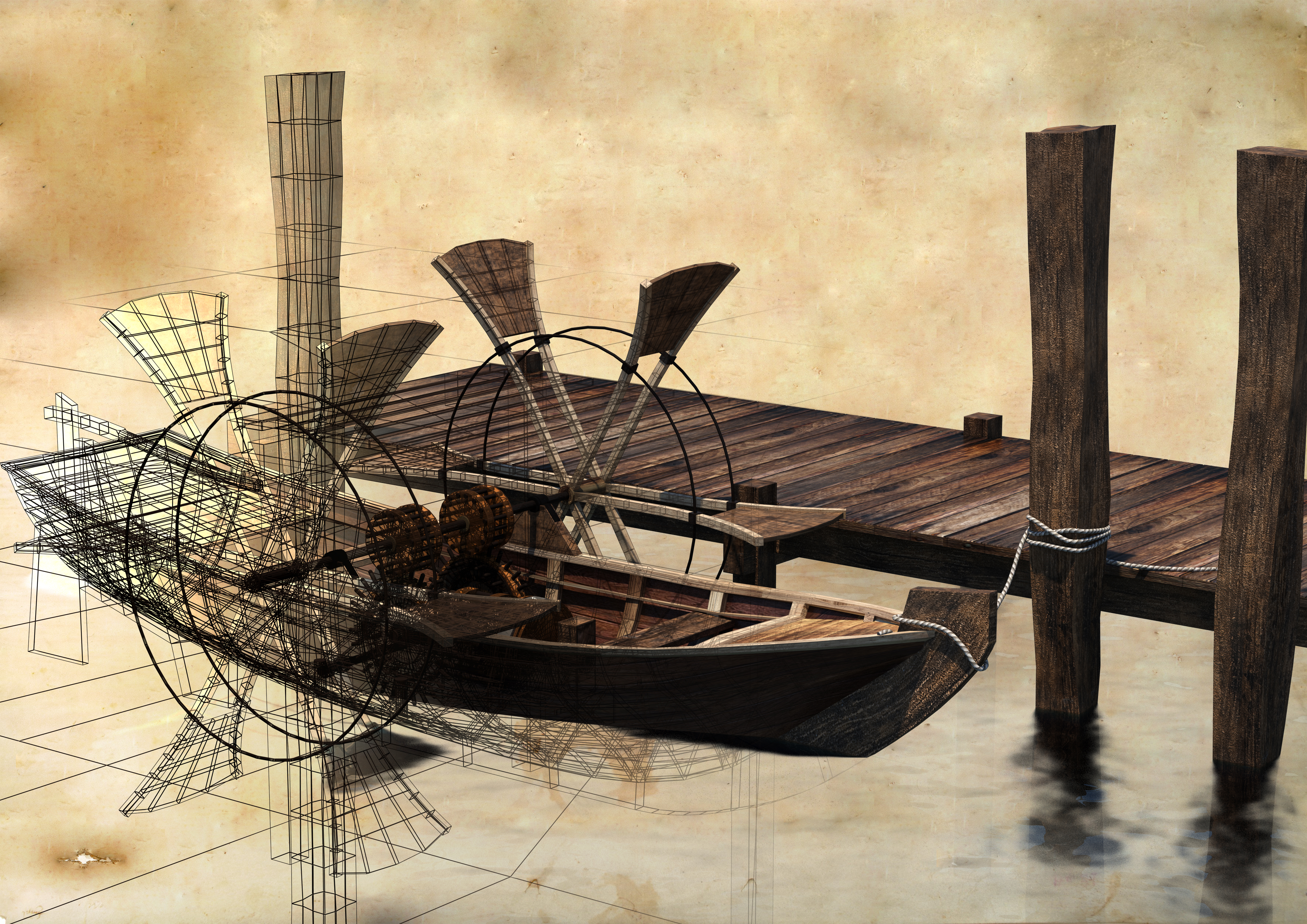 Bateau-aubes-impression by semiosdekharna