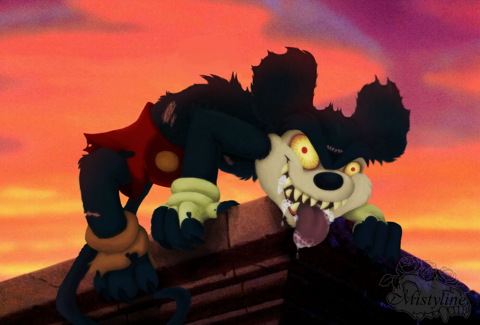 Disordered Mickey Twisted Mickey by Mistyline on DeviantArt
