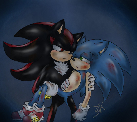 Shadow and Female Sonic kiss by PrincessShannon07 on DeviantArt