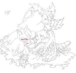 Line Art preview - Mephiles x Fleetway