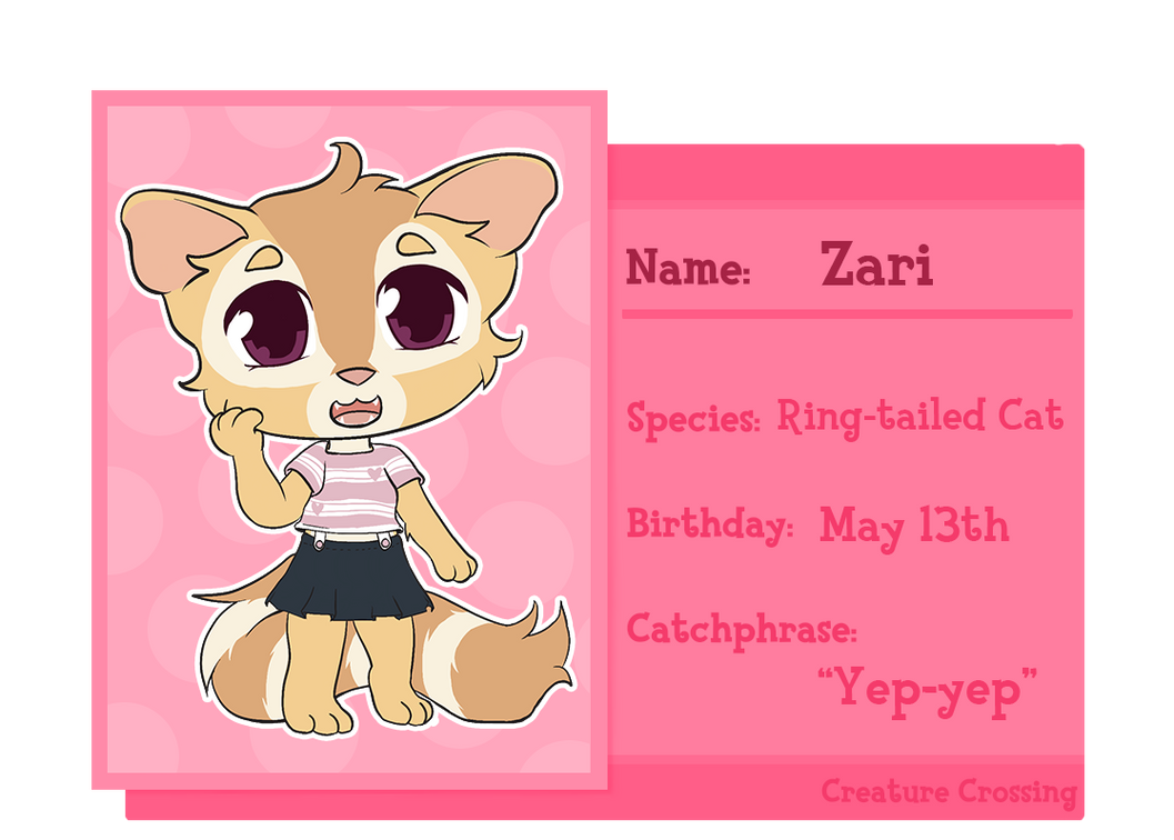 Zari - Creature Crossing Application by MonstarGaby