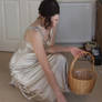 Elegant Basket Girl 03: Kneeling