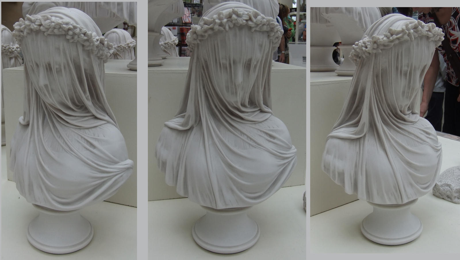 Veiled Bust (3 angles) by fuguestock