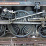 Train detail: valve gear and mechanical lubricator