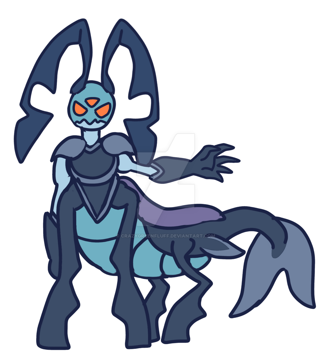 alien water bug by CrazyGreenFluff on DeviantArt