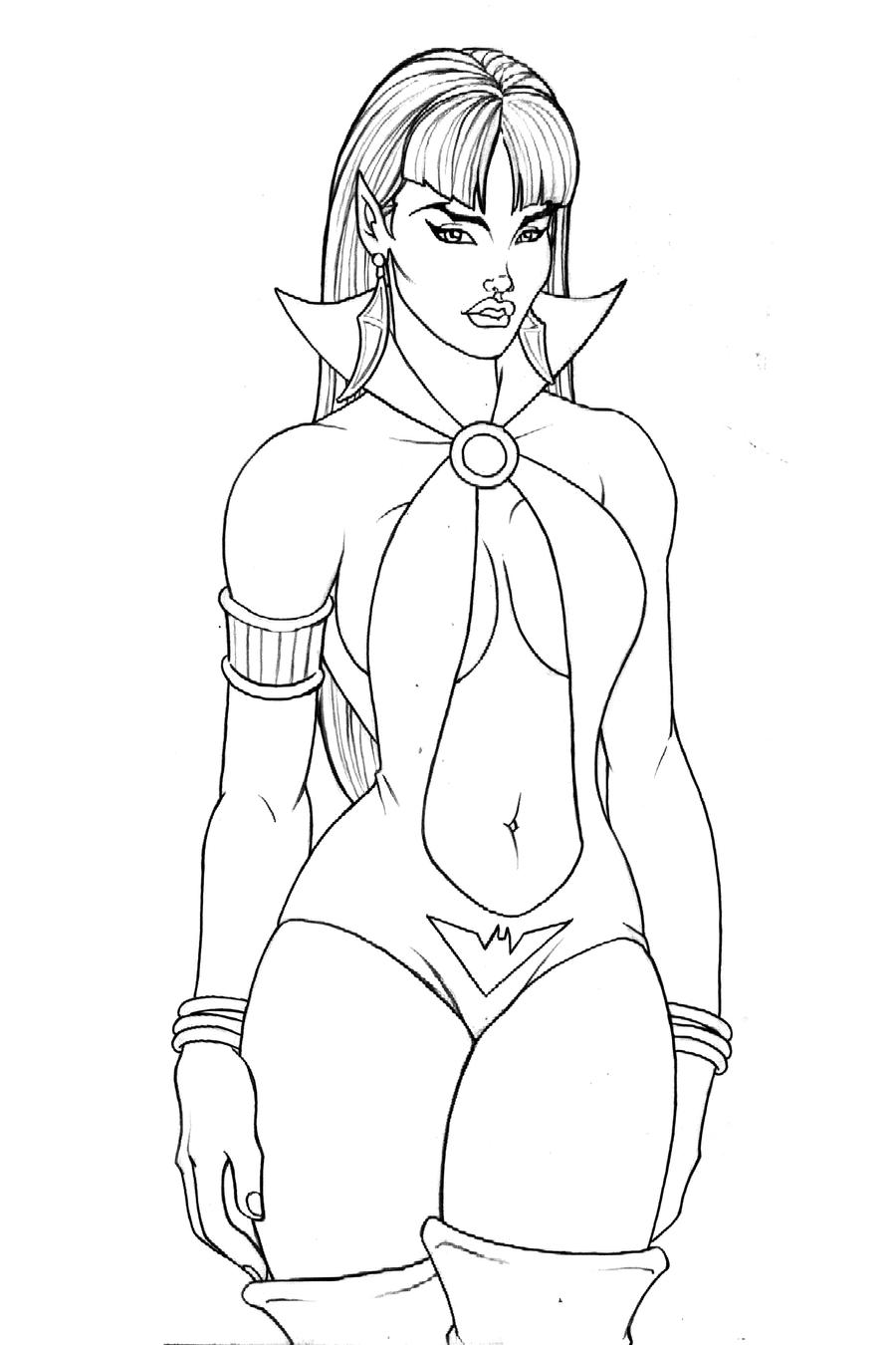 Vampirella linework