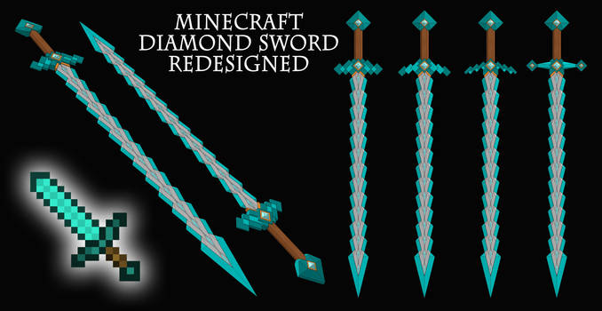 Minecraft Diamond Sword REDESIGNED!