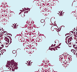 Seamless Damask Pattern Magenta