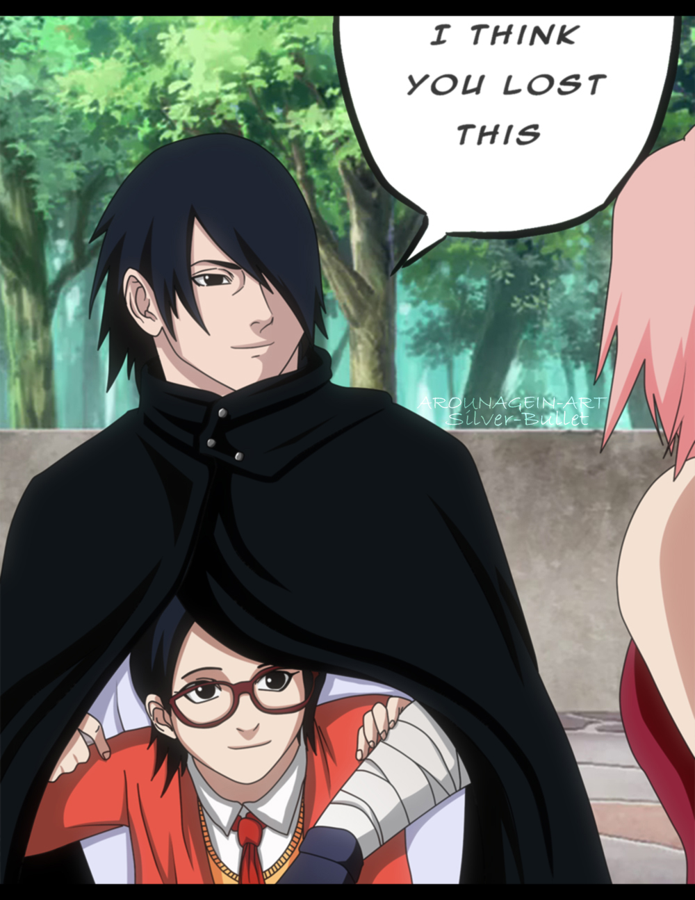 SARADA UCHIHA CONHECE SASUKE PELA PRIMEIRA VEZ #SARADAUCHIHA #SASUKE #