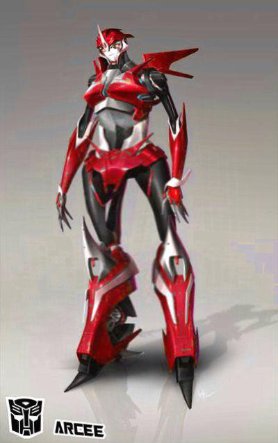Fat Red Arcee by arceebigbellymanes on DeviantArt