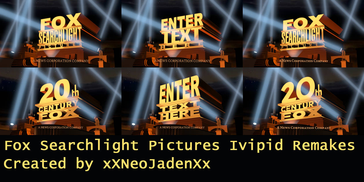 Fox Searchlight Pictures Ivipid Remakes By Xxneojadenxx On Deviantart Fox Searchlight Pictures Ivipid Remakes By Xxneojadenxx On Deviantart