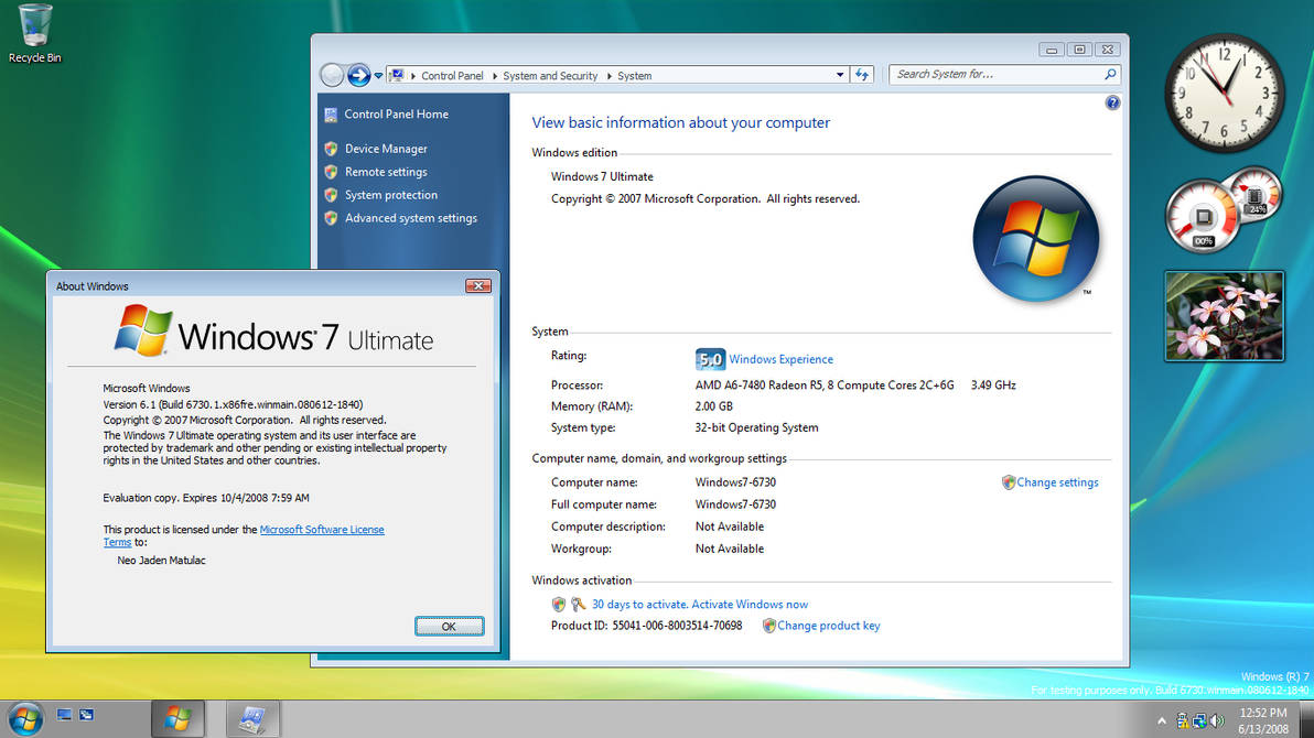 Windows 7 Build 6730 by xXNeoJadenXx on DeviantArt