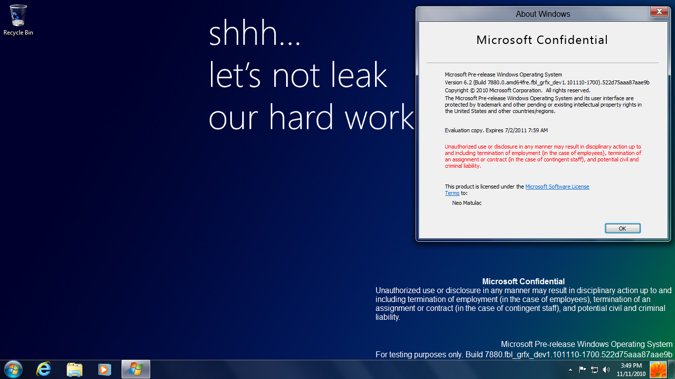 Windows 8 Build 7880 (Microsoft Confidental) by xXNeoJadenXx on DeviantArt