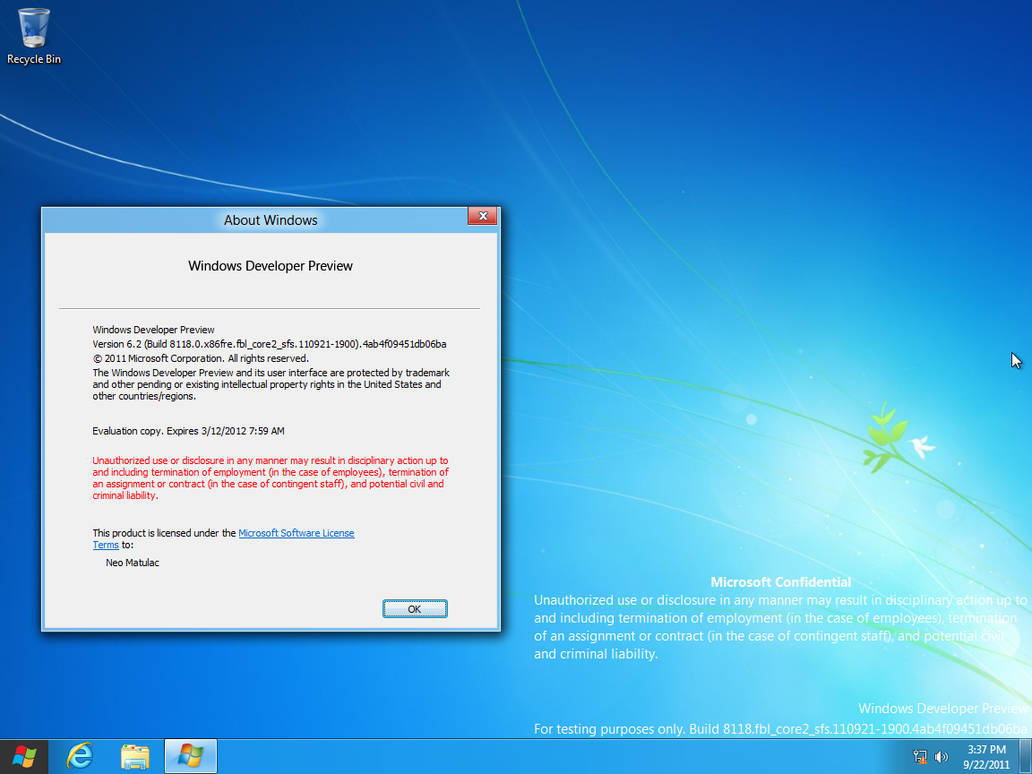 Windows 8 Build 8118 (fbl_core2_sfs) by xXNeoJadenXx on DeviantArt