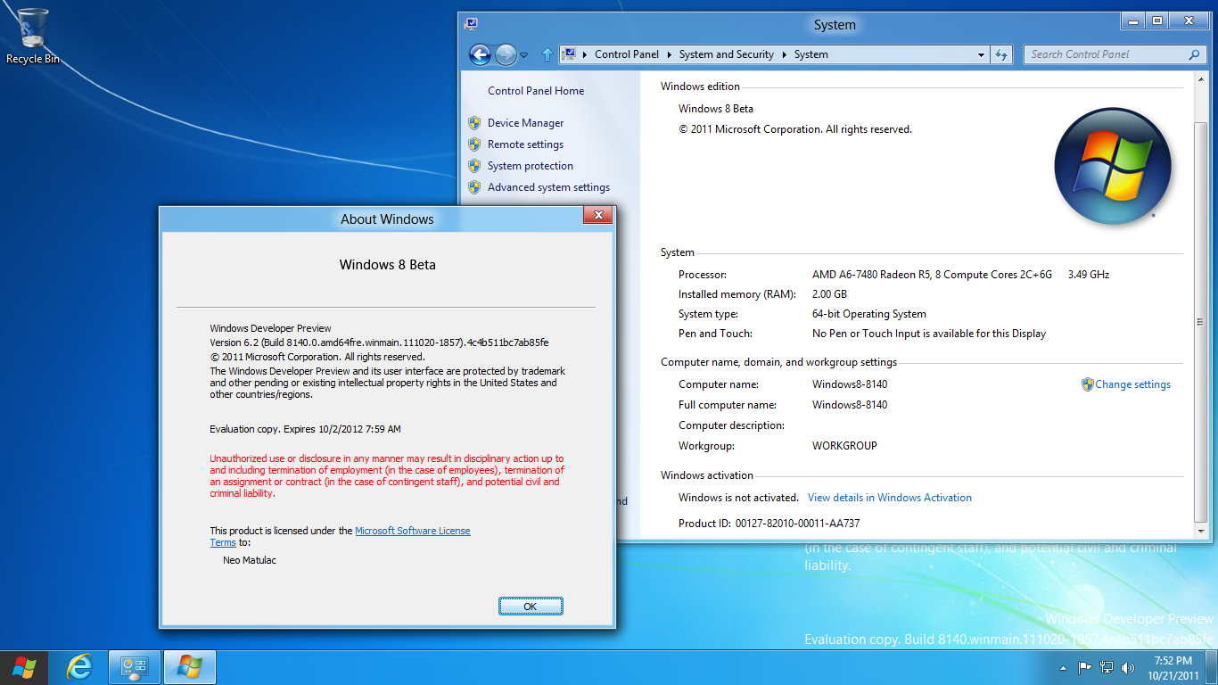 Windows 8 Build 8140 by xXNeoJadenXx on DeviantArt