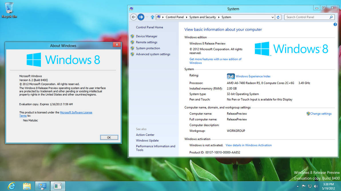 Windows 8 Build 8400 (Release Preview) by xXNeoJadenXx on DeviantArt