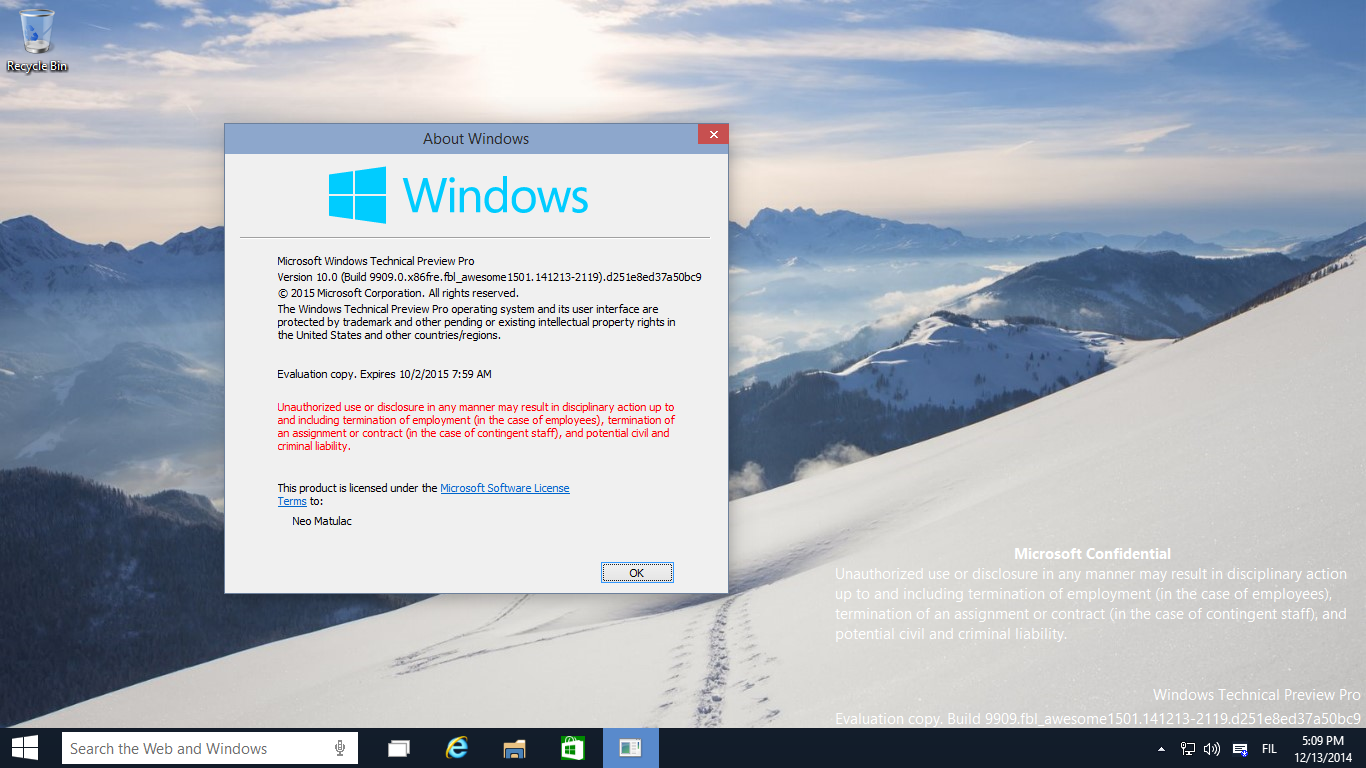 Windows 10 Build 9909 by xXNeoJadenXx on DeviantArt