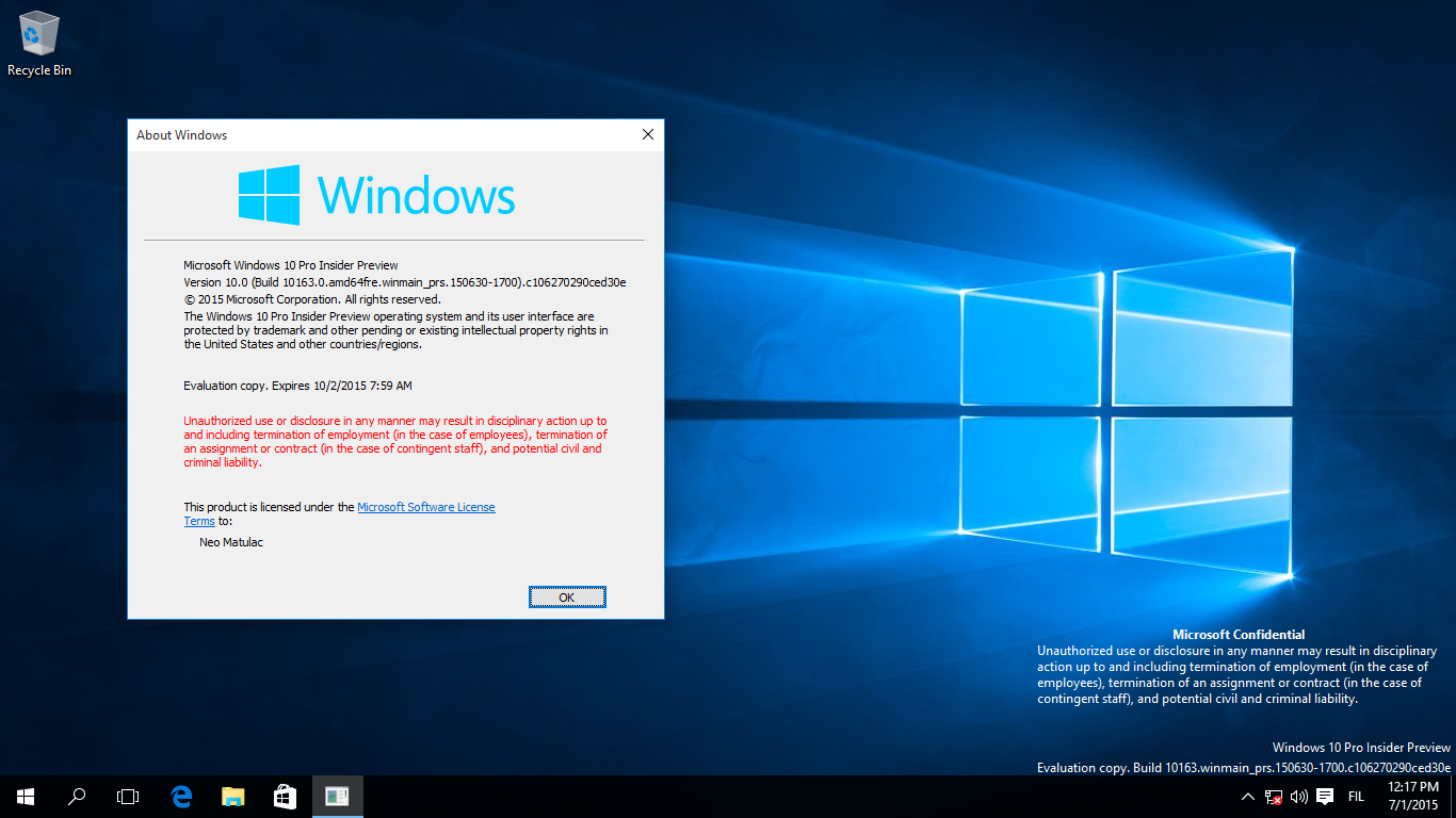 Windows 10 Build 10163 by xXNeoJadenXx on DeviantArt