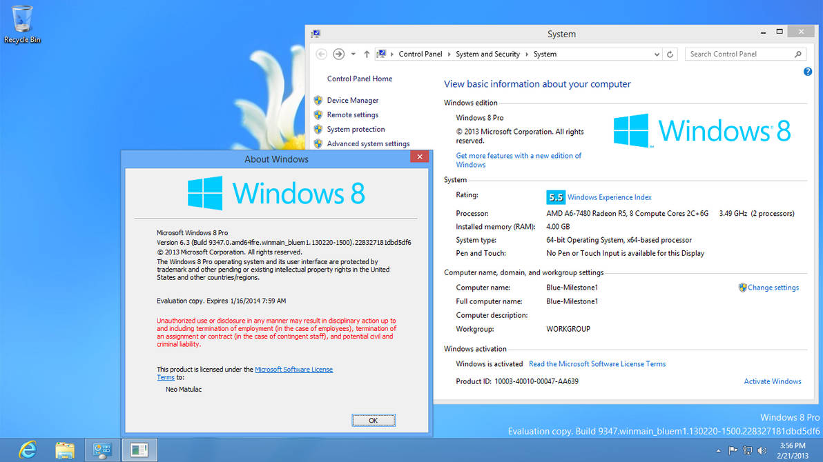 Windows 8.1 Build 9347 (Milestone 1) by xXNeoJadenXx on DeviantArt