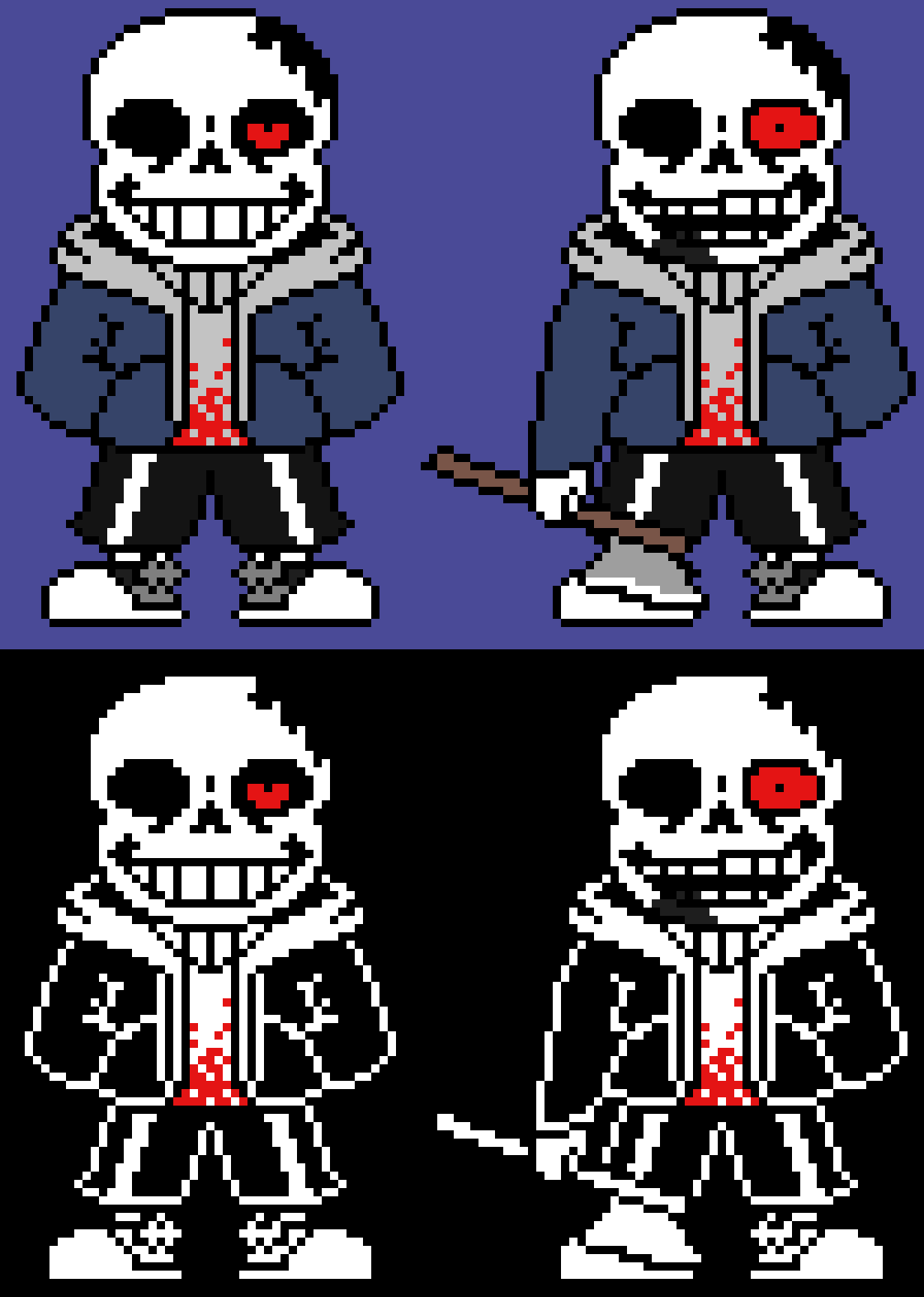 HorrorTale Sans (Canon and Fanon Design) by Mlarko on DeviantArt