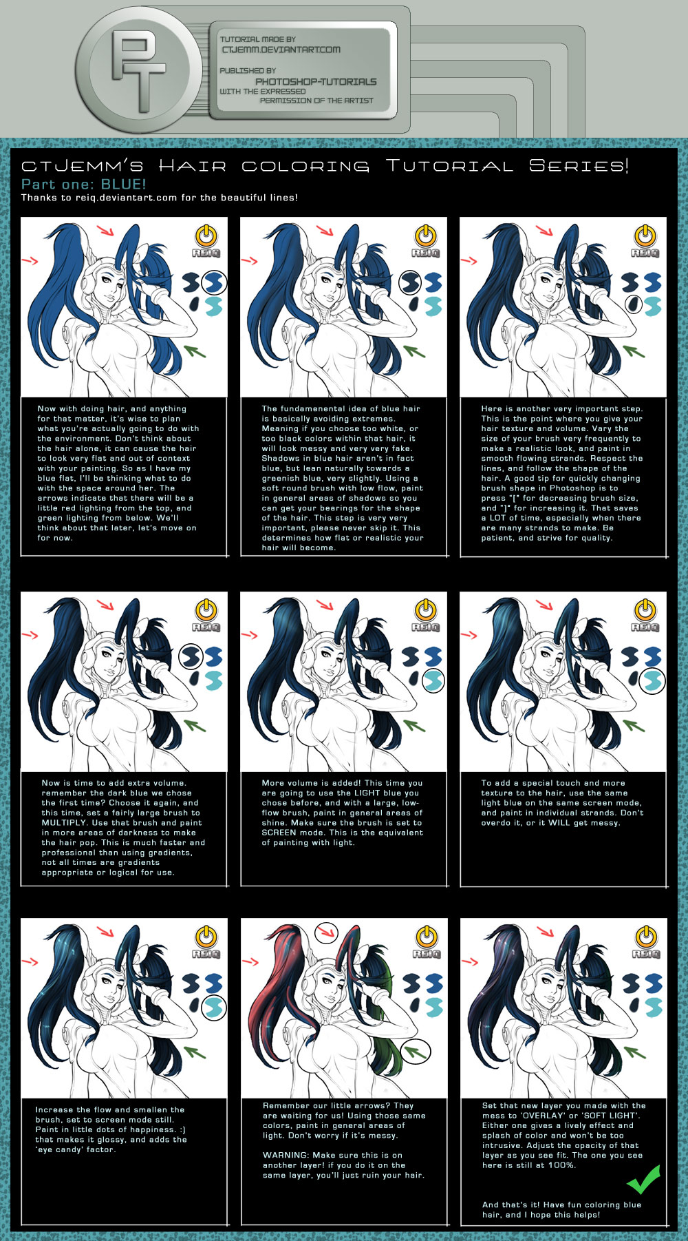 Part 1 Blue Part 1: Blue -W- by photoshop-tutorials on DeviantArt