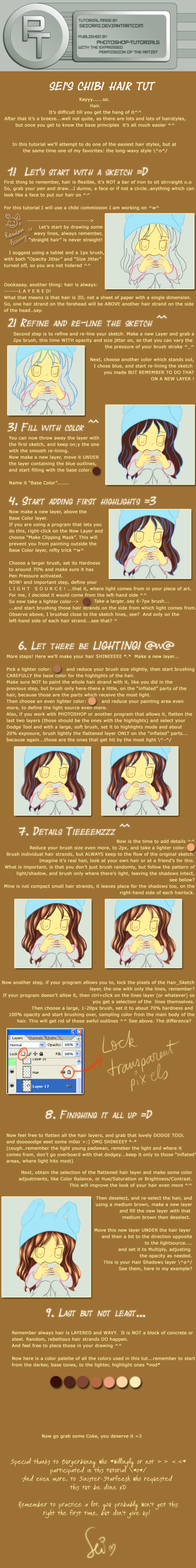 Chibi Hair Tutorial -T-