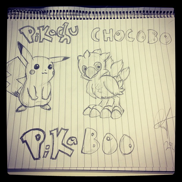 Pikachu and Chocobo - Pikaboo