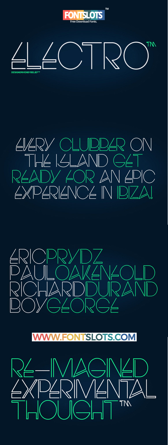 Electro Font by fontslots on DeviantArt