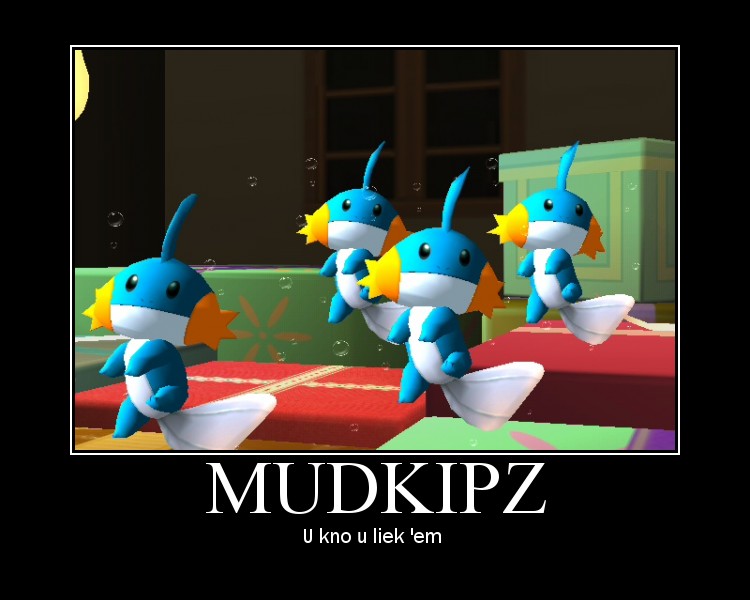 Mudkip Motivaional poster