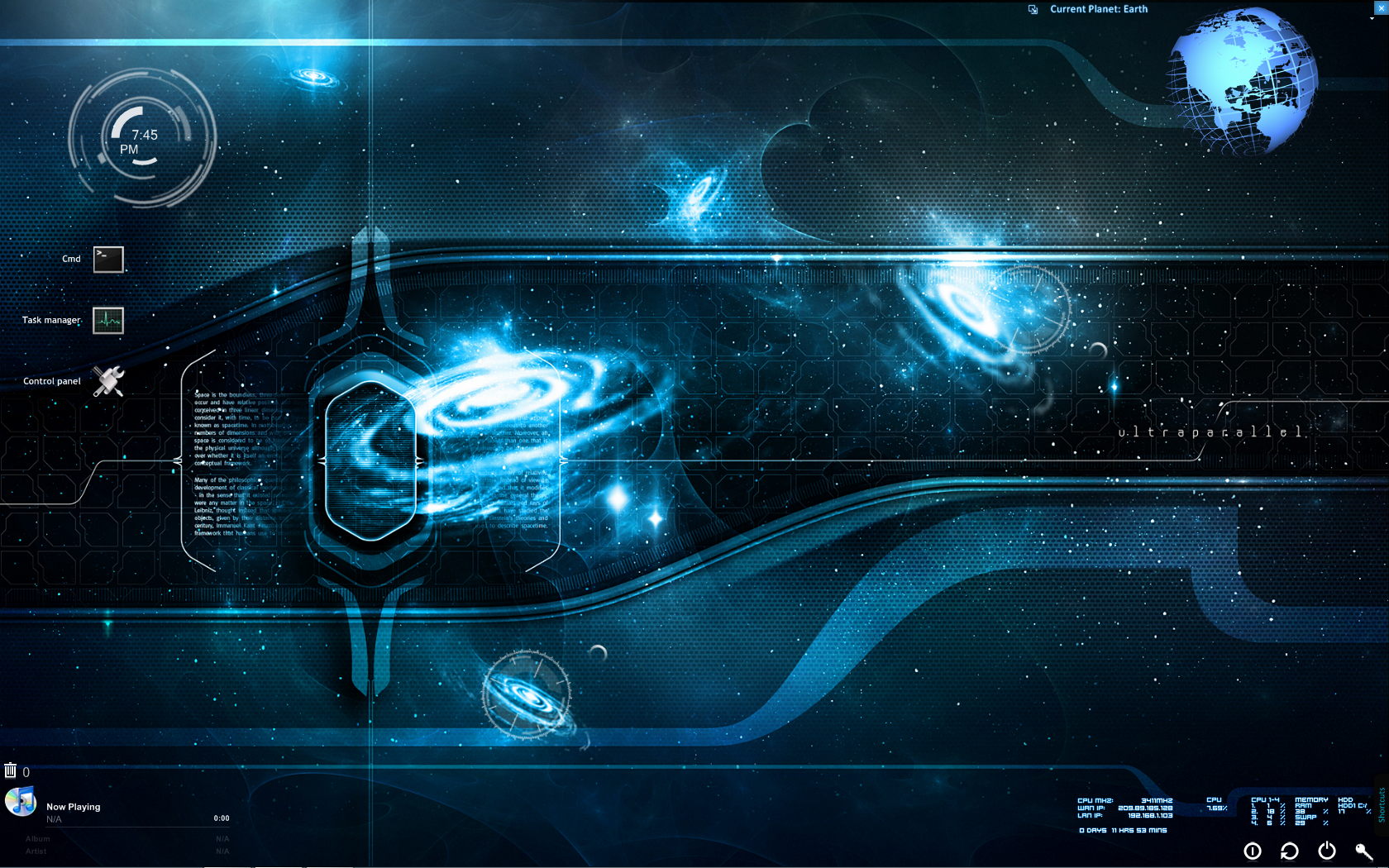 My RainMeter Theme by shammancer on DeviantArt