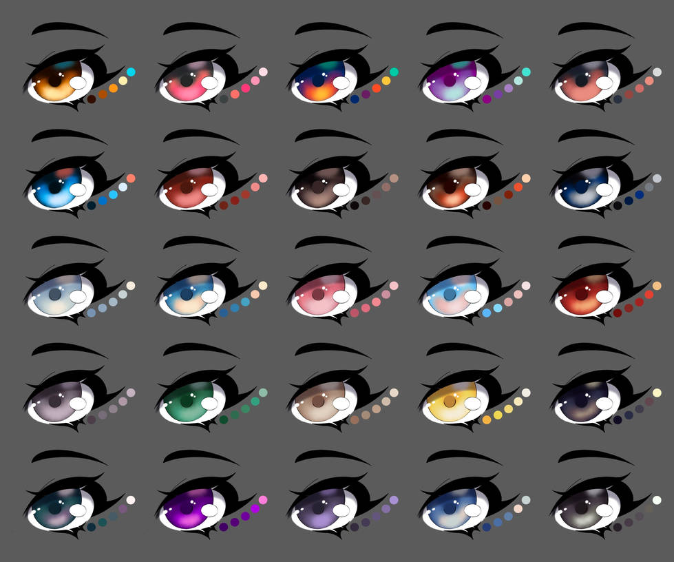 Unity Nipt Eye Color Eye color pallets 1 by YukaMoto1220 on DeviantArt