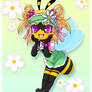 one happy little bee