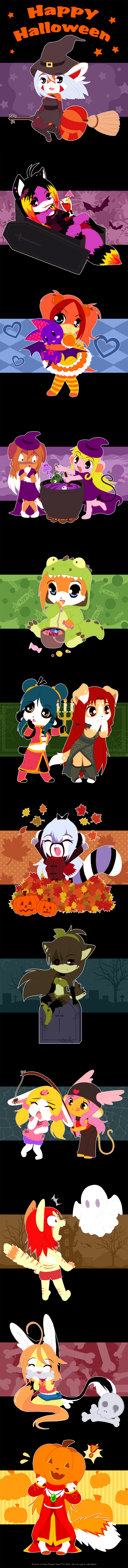 Halloween chibis 2013