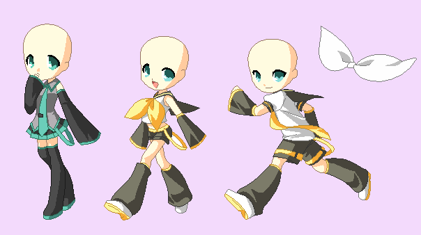 BASE 32 - Cosplay as Miku, Rin and Len! by Rainfall-Bases on DeviantArt