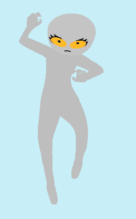 BASE 60 with no clothes - floating homestuck char