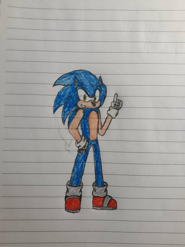 Sonic The Hedgehog Drawing. .3. by AngryFlame321 on DeviantArt