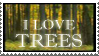 I Love Trees Stamp II by CapturedCosmicDebris