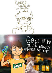 Gabe needs a hipster haircut