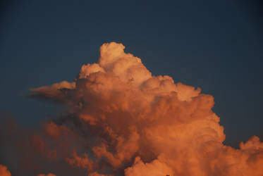 Storm at sunset